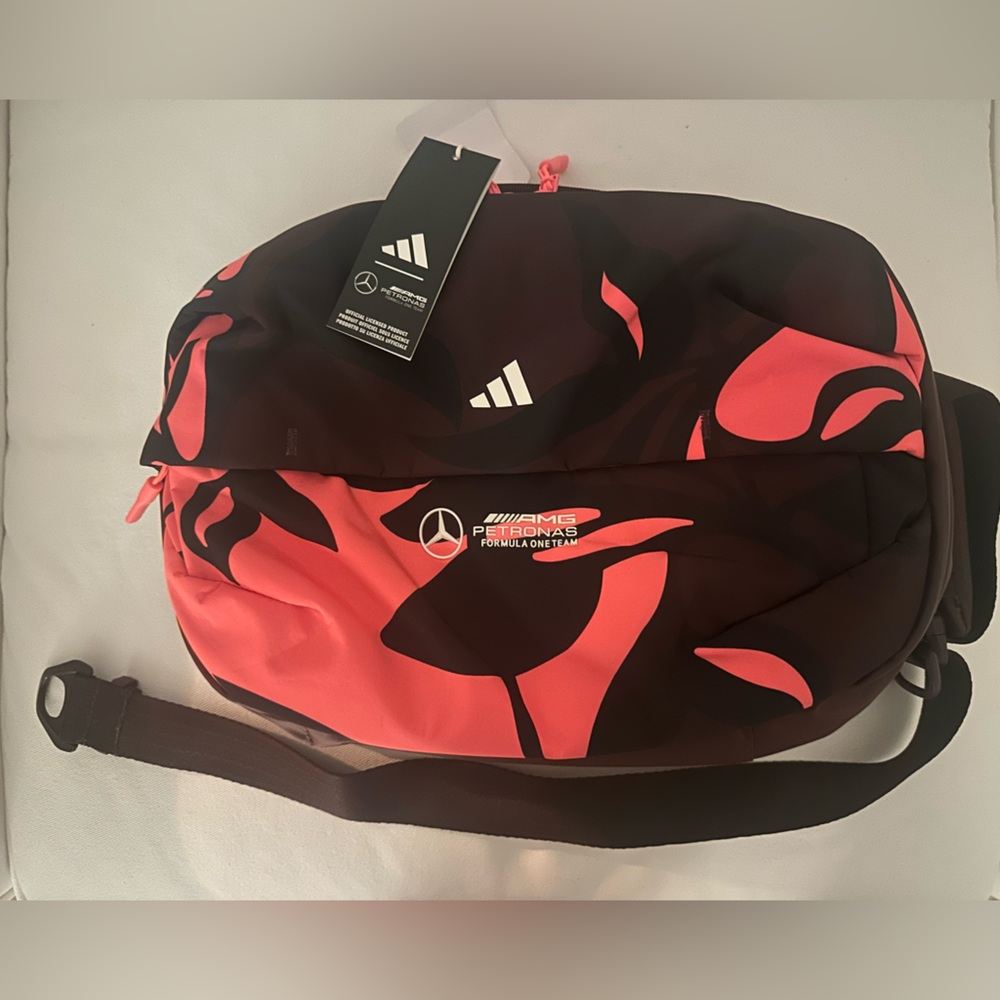 Adidas Mercedes Formula One Team Summer Pack Crossbody Bag Maroon |JY5606-500|